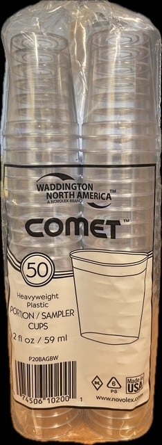 COMET CLEAR 2 OZ TASTING GLASSES - 50CT